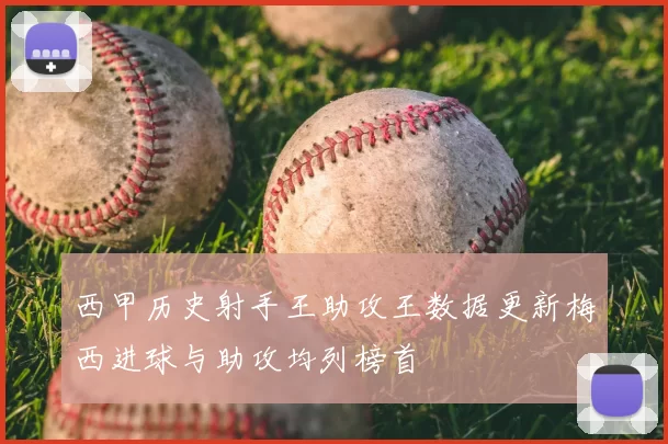 西甲历史射手王助攻王数据更新梅西进球与助攻均列榜首